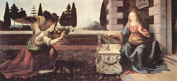 Leonardo da Vinci, Annunciazione