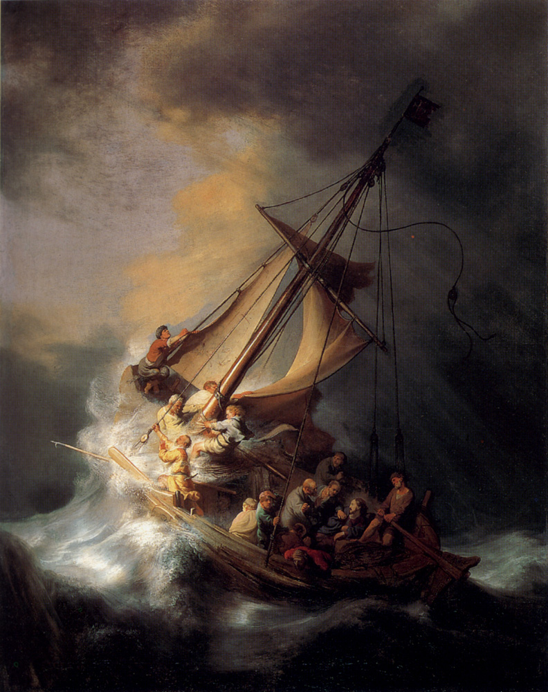 Rembrandt Harmenszoon van Rijn, Cristo nella tempesta sul mare di Galilea, Isabella Stewart Gardner Museum, Boston