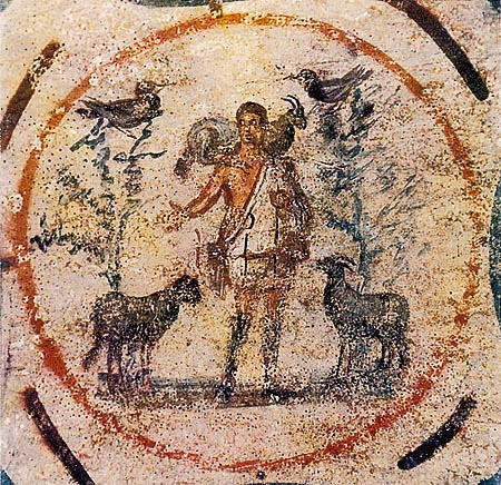 Il Buon Pastore, Catacombe di Priscilla - Roma