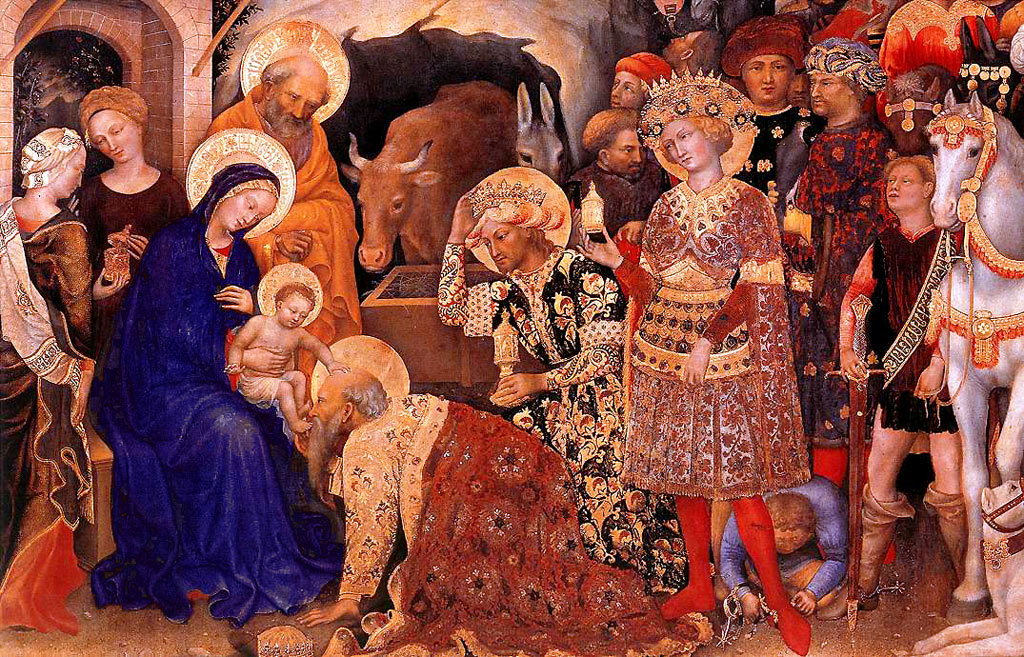 Gentile da Fabriano, Adorazione dei Magi, Galleria degli Uffizi - Firenze